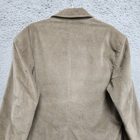 Vintage Royal Air Force RAF Blazer Mens 46R Brown 100% Cotton Waffle Knit Jacket - Picture 11 of 16